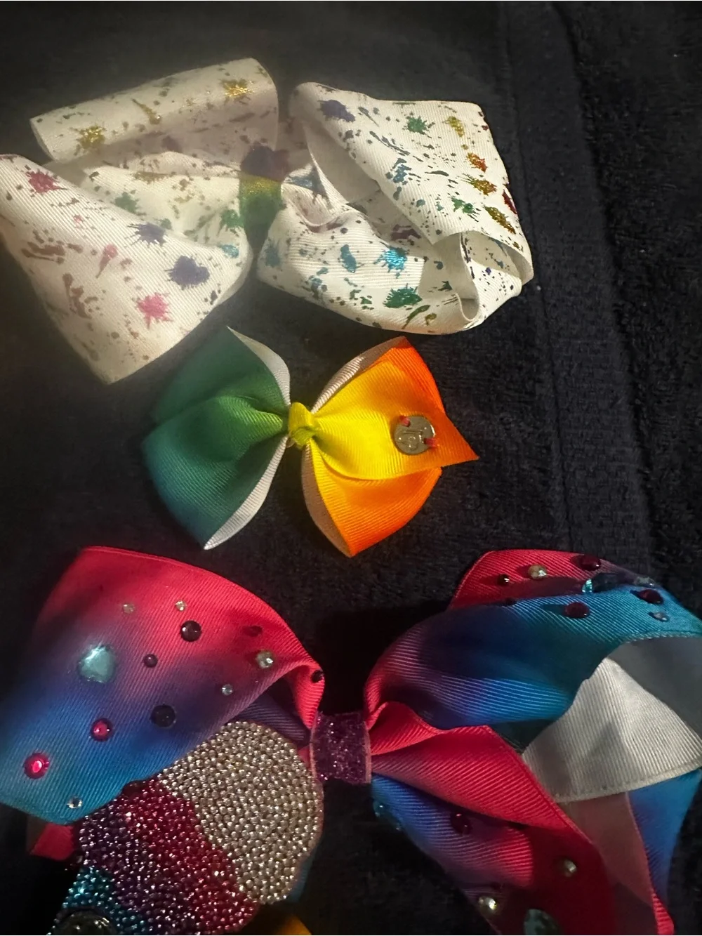 Colorful Rainbow Kids Hair Bow Set - Multicolor Jojo Siwa